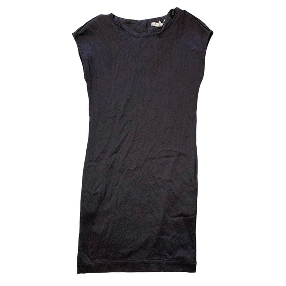 LC Lauren Conrad Solid Black Pocketed Form Fitting Sleeve Dress Size 12 - Picture 10 of 14